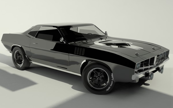 barracuda plymouth hemi 3d model - Plymouth Barracuda hemi by ngluvakov